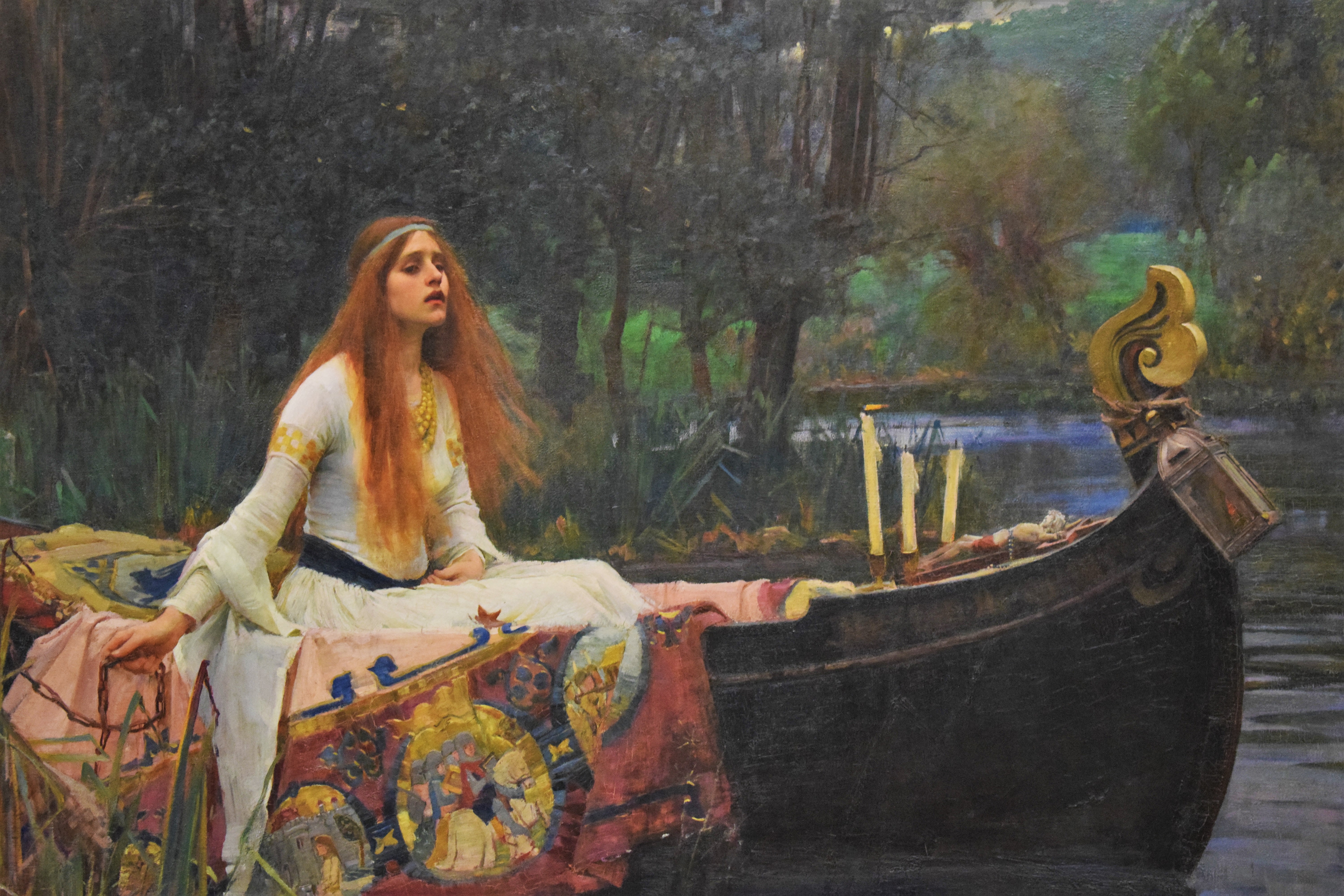 Waterhouse-woman in Red a4-069